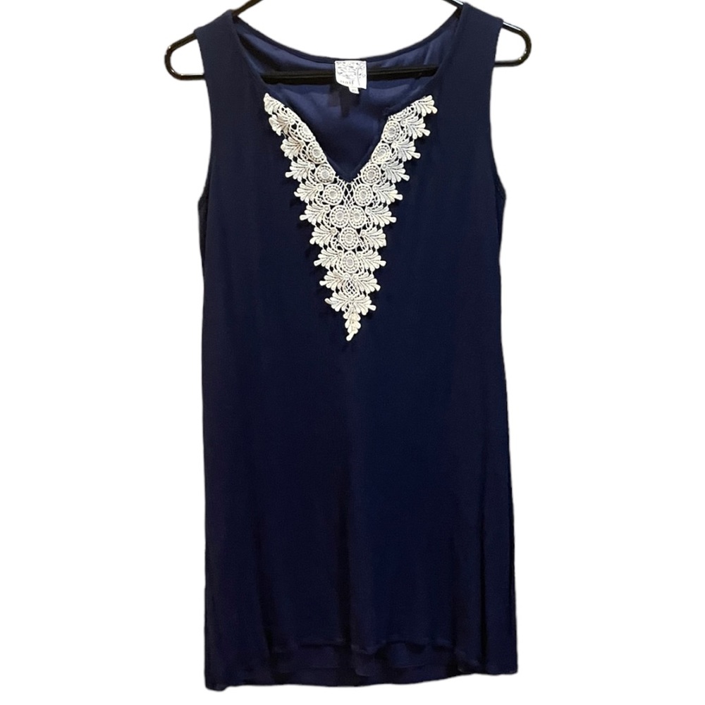 Naif Embroidered Neckline Dress 100% Rayon Size Small Petite